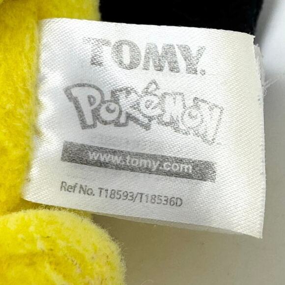 Tomy Pokemon Pichu Plush Yellow Black Nintendo 9" Plush Stuffed Animal Toy 2015 - Picture 9 of 12